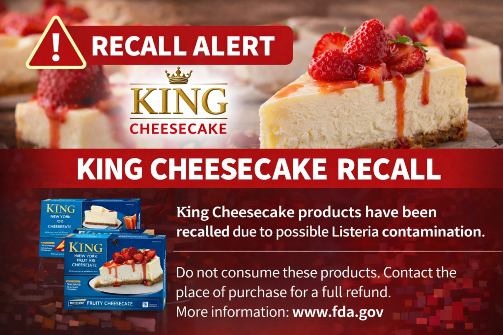 King Cheesecake recall 